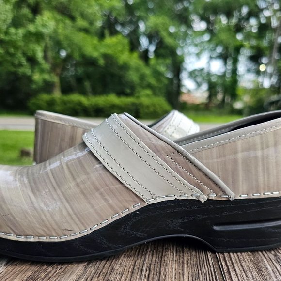 SANITA SIGNATURE GRAY NURSING Danish Clogs SLIP RESISTANT EUR Size  38 US SIze 7 - Picture 4 of 15